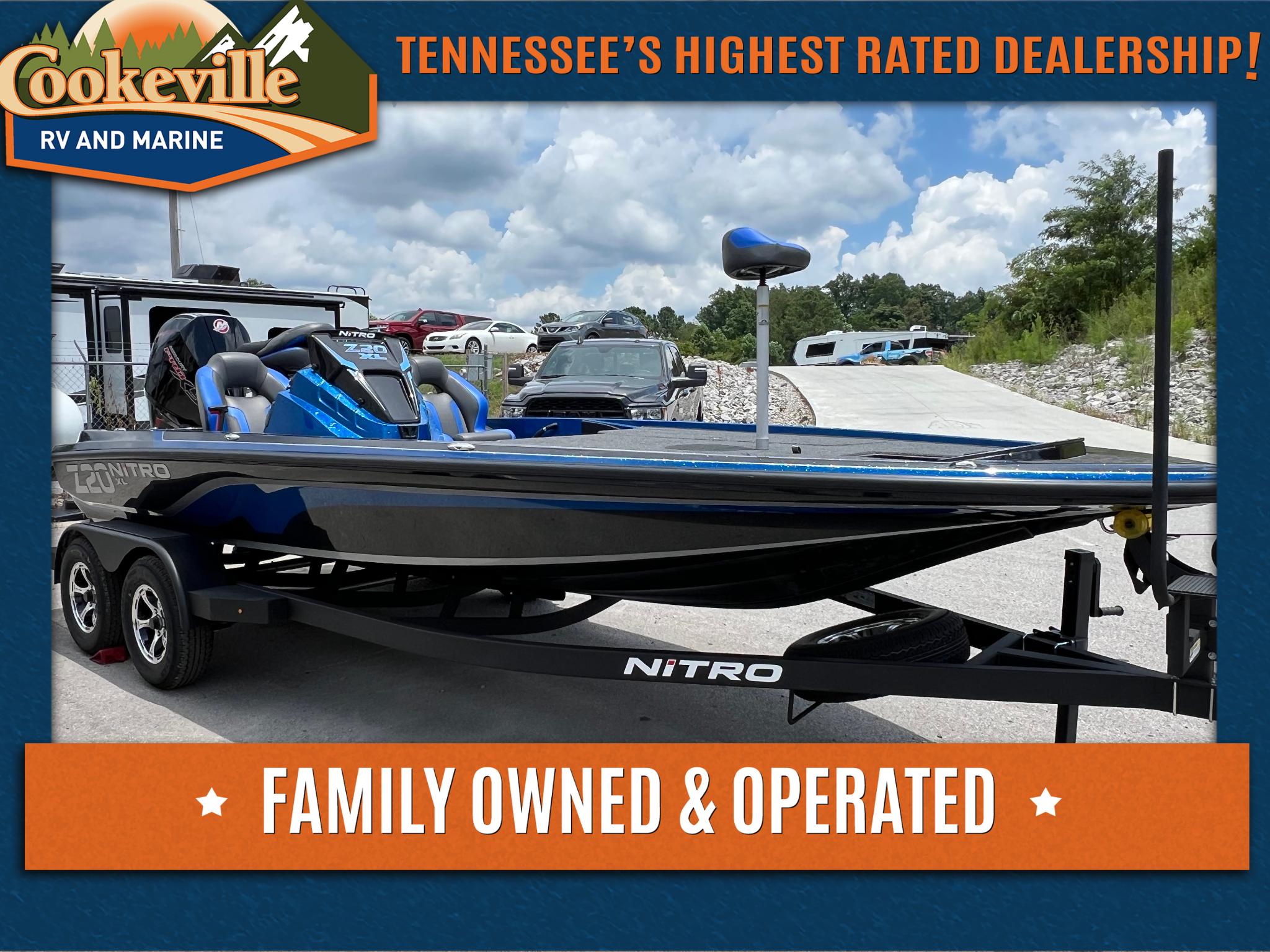 Nitro Z20 XL 2025 Nitro Z20 XL boat at Cookeville RV and Marine dealership, Tennessee.