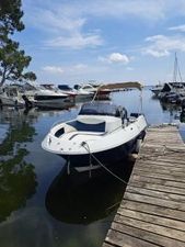Galia 190 2021 Galia 190 boat docked at a marina with other vessels.