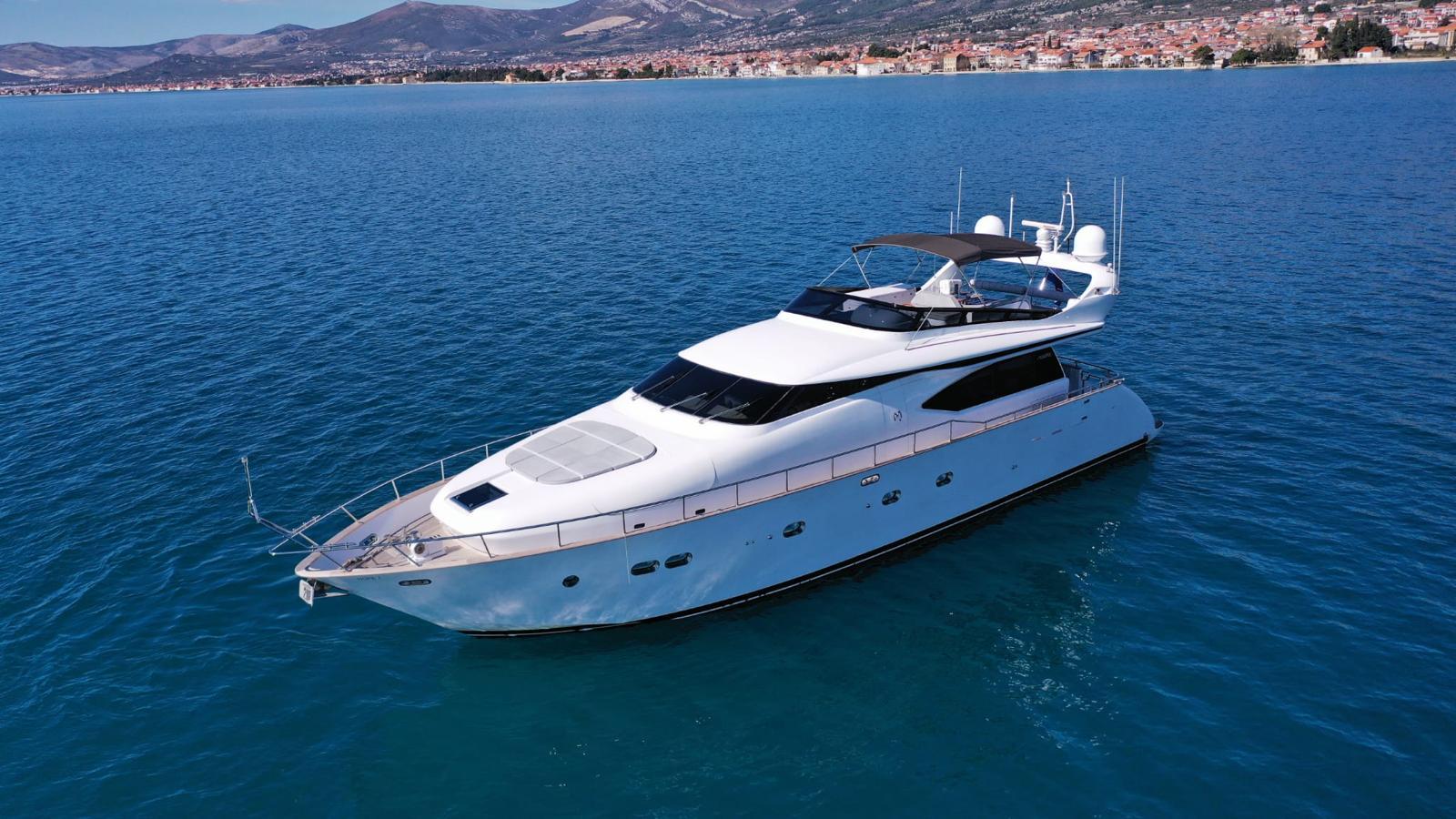 Maiora 20S Luxury 2008 Maiora 20S yacht cruising on serene blue waters.