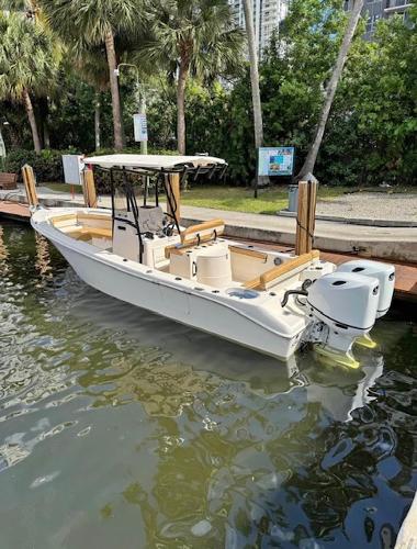 Sea Chaser 24 HFC 2024 Sea Chaser 24 HFC boat docked in a scenic marina setting.