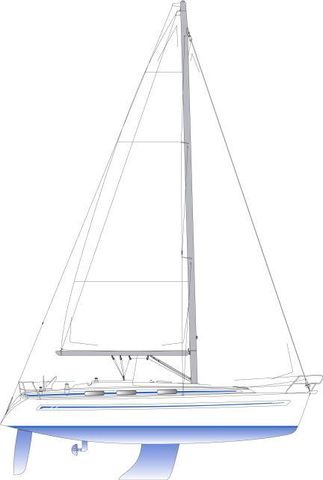 Manufacturer Provided Image: Bavaria 36 Side Plan