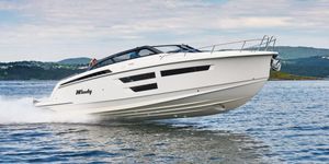 Windy 37 Shamal Windy 37 Shamal 2020 motorboat cruising on open water, showcasing sleek design and speed.