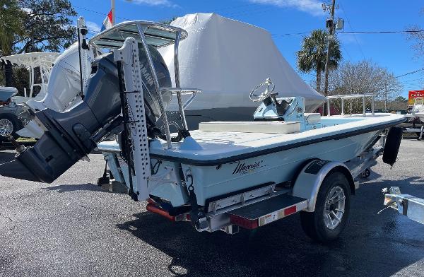 Maverick 17 HPX-V 2024 Maverick 17 HPX-V boat on trailer with outboard motor.