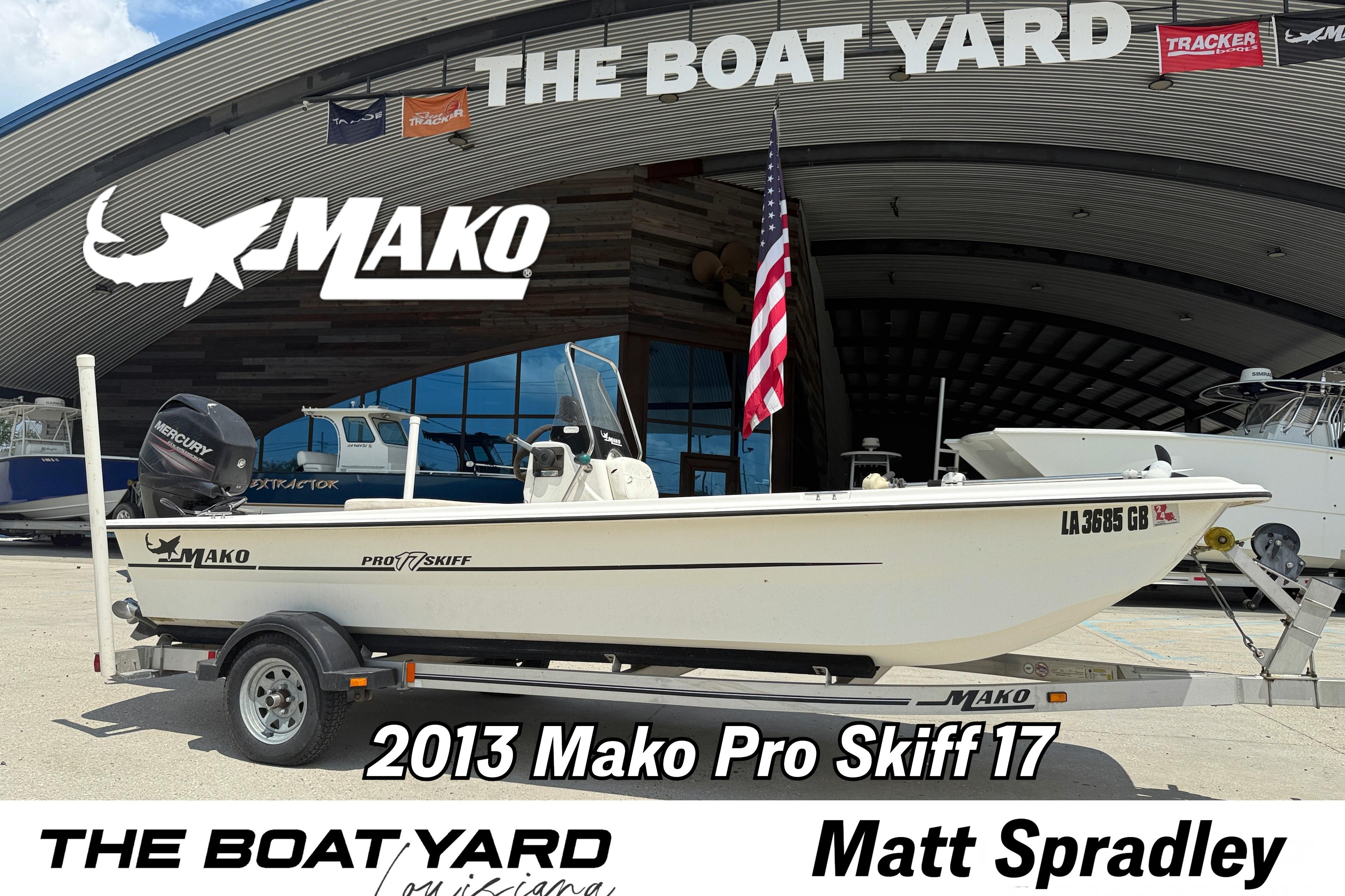 Mako Pro Skiff 17 CC 2013 Mako Pro Skiff 17 CC boat displayed at The Boat Yard dealership.