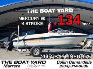 Bayliner 175 2004 Bayliner 175 boat with Mercury 90 engine, $134/month offer at The Boat Yard.