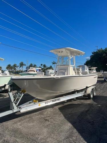 Sea Born LX24 Center Console LE 2023 Sea Born LX24 Center Console LE boat on a Continental trailer.