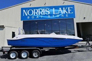 Starcraft SVX 211 OB 2026 Starcraft SVX 211 OB boat on trailer at Norris Lake Boat Store.