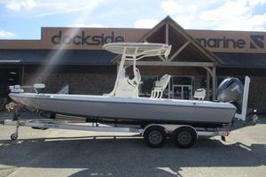 Skeeter SX240 2021 Skeeter SX240 boat on trailer outside Dockside Marine dealership.