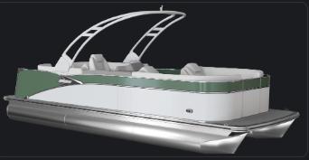 2025 Tahoe Cascade 2585 Quad Lounge Windshield