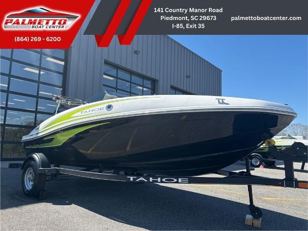Tahoe T16 2024 Tahoe T16 boat on trailer at Palmetto Boat Center, Piedmont, SC.