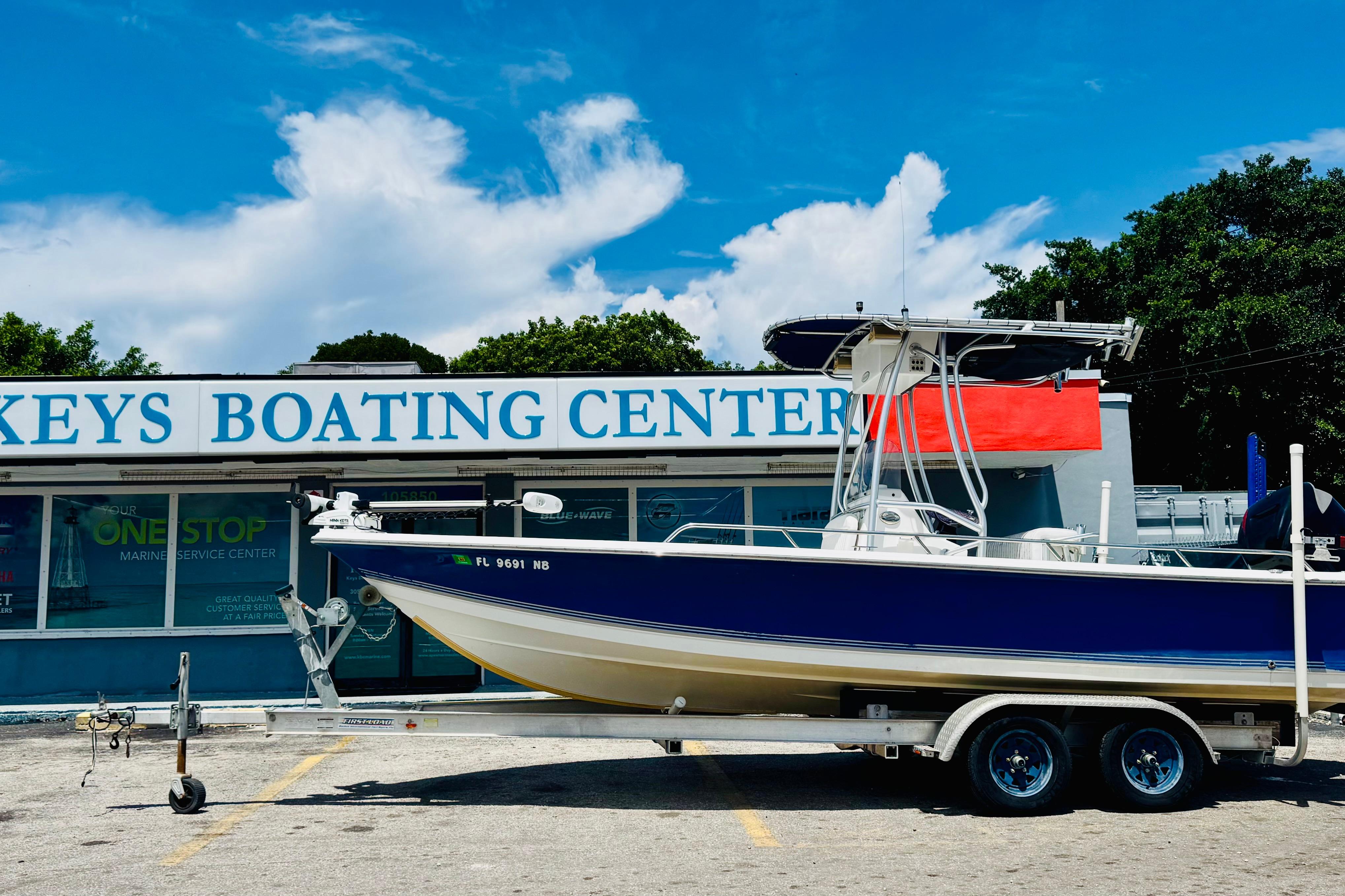 Sea Pro SV2100 CC 2006 Sea Pro SV2100 CC boat on trailer at Keys Boating Center.