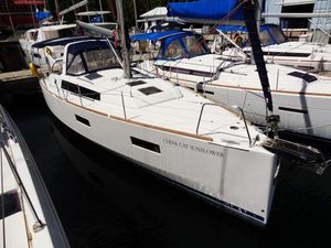 Beneteau Oceanis 38 2017 Beneteau Oceanis 38 sailboat docked in marina.