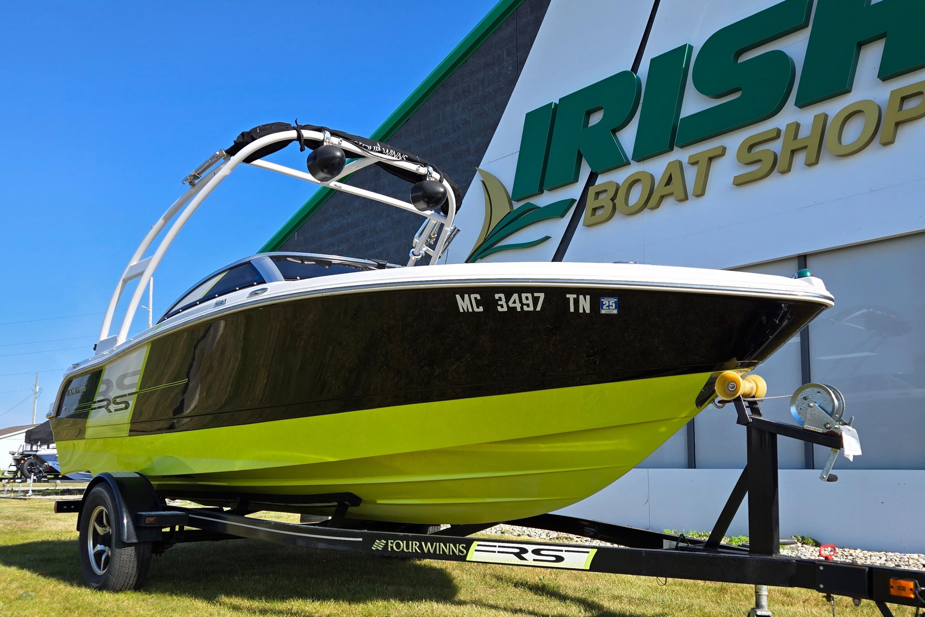 Four Winns H190RS 2013 Four Winns H190RS boat on trailer at Irish Boat Shop.