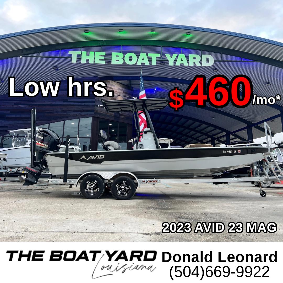Avid 23 Mag 2023 Avid 23 Mag boat for sale at The Boat Yard, $460/month, low hours.