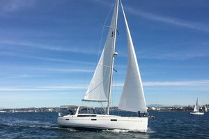 Beneteau Oceanis 41.1 2019 Beneteau Oceanis 41.1 sailing on open water under clear blue skies.