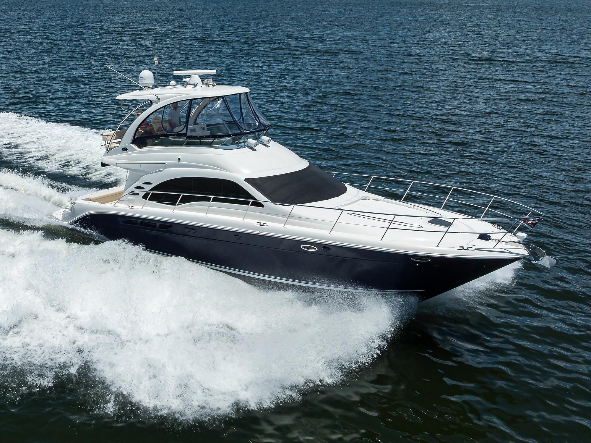 Sea Ray 52 Sedan Bridge 2005 Sea Ray 52 Sedan Bridge yacht cruising on open water.
