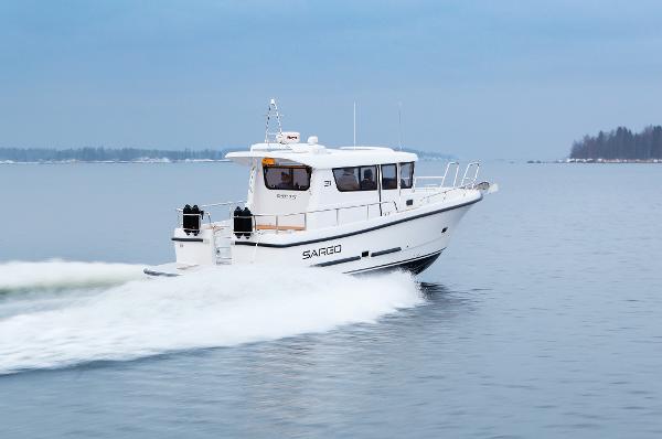 Sargo 31 2024 Sargo 31 boat cruising on calm waters.