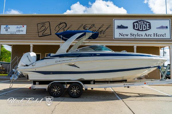 Crownline 260 XSS 2024 Crownline 260 XSS boat on trailer at Black Label Marine Group.