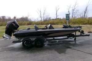 Nitro Z19 XL Pro 2026 Nitro Z19 XL Pro boat on trailer, parked outdoors.