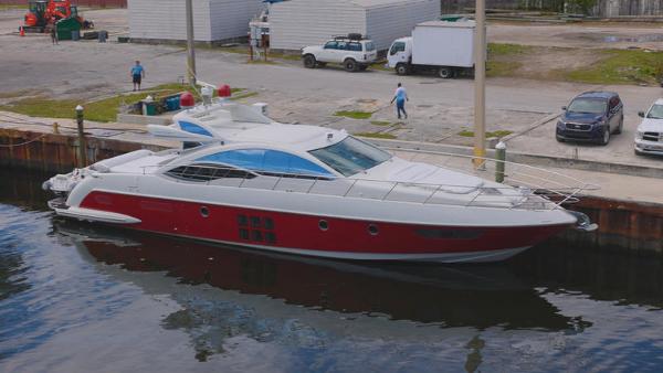 Azimut 62S 2008 Azimut 62S yacht docked at a marina.