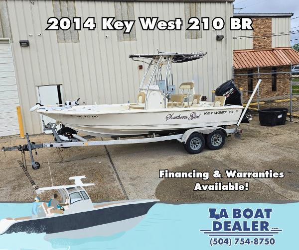 Key West 210 Bay Reef 2014 Key West 210 Bay Reef boat on trailer at LA Boat Dealer. Financing available.