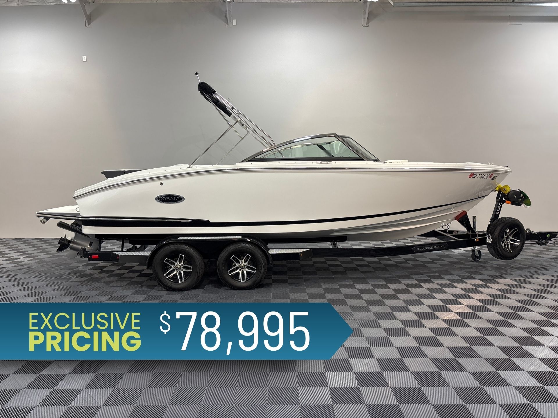Cobalt CS23 2023 Cobalt CS23 boat on trailer with exclusive pricing of $78,995.