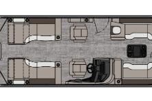 2026 Tahoe Pontoon Cascade Quad Lounger Shift