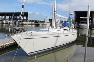 Irwin Citation 41 1982 Irwin Citation 41 sailboat docked at marina, calm water, clear sky.