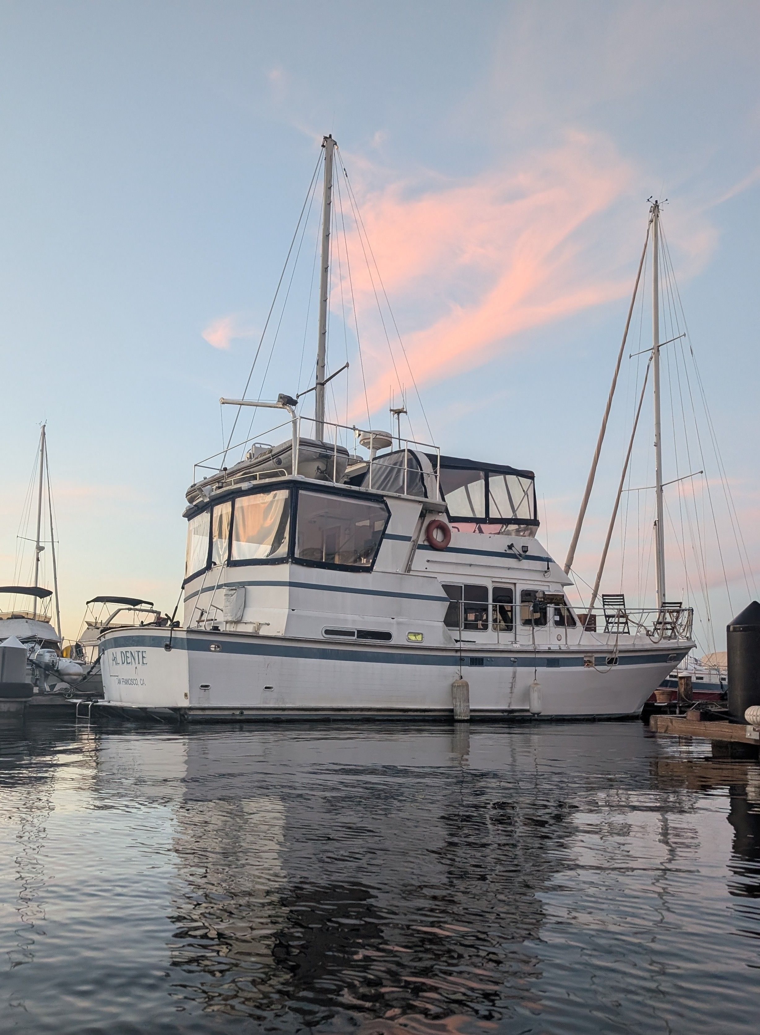 1988 Nova Trawler cockpit