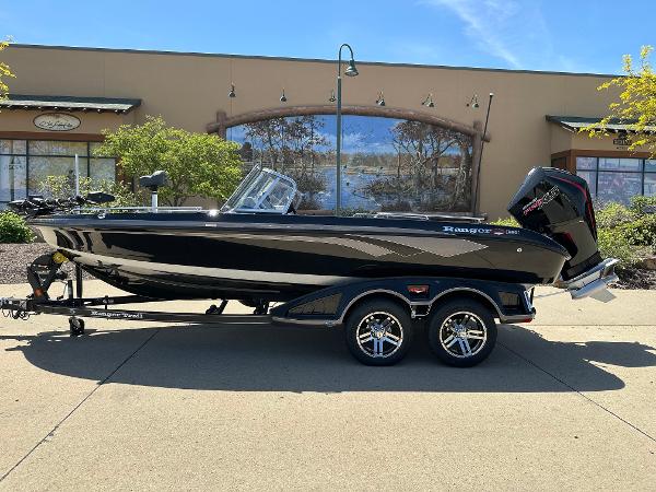 Ranger 620FS Cup Equipped 2025 Ranger 620FS Cup Equipped boat on trailer, parked outdoors.