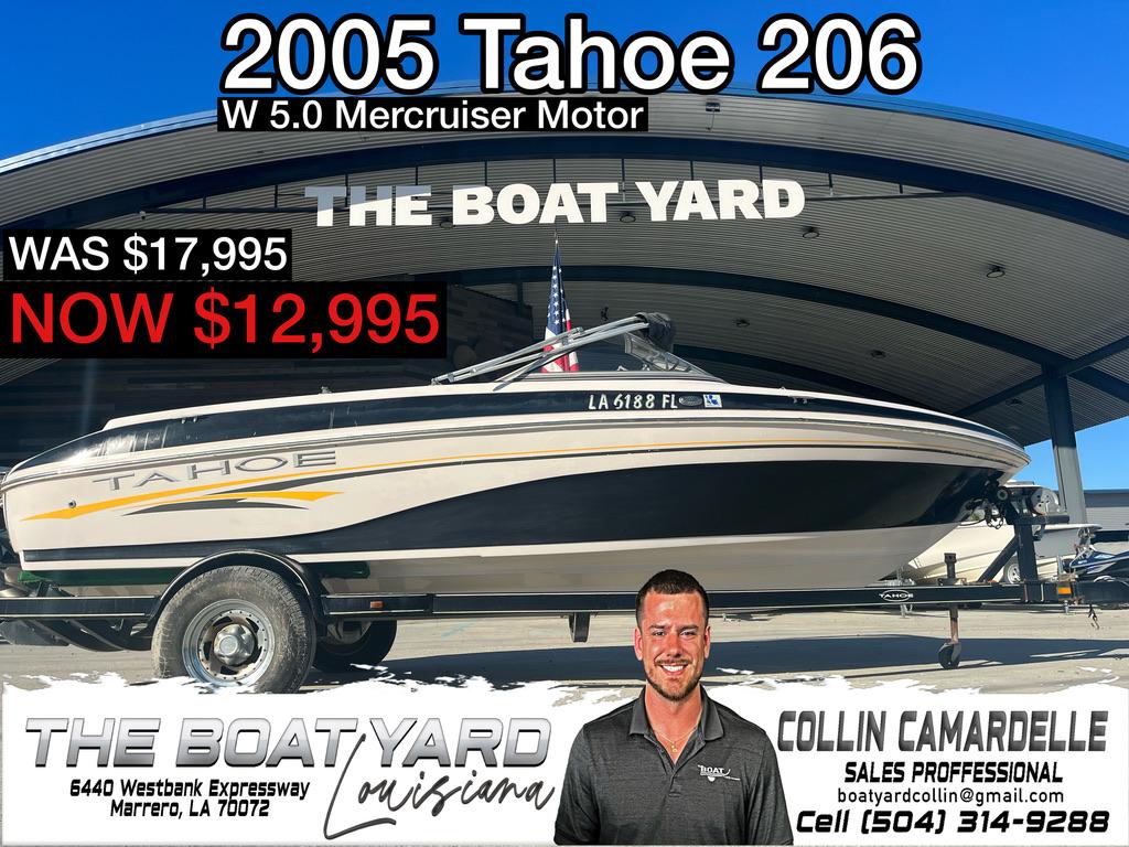Tahoe 206 2005 Tahoe 206 boat for sale, $12,995, The Boat Yard, Marrero, LA.