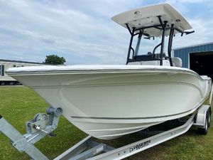 Sea Fox 248 Commander 2020 Sea Fox Commander 248 boat on trailer, side view.