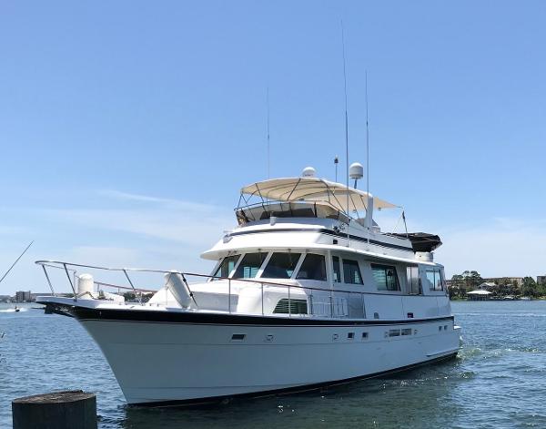 1987 Hatteras 63 Cockpit Motoryacht
