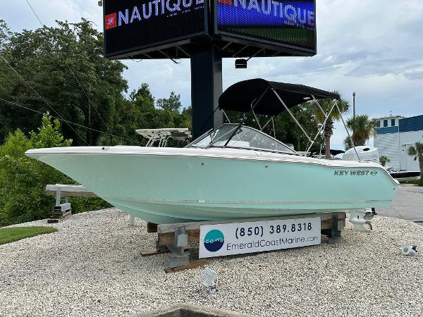 Key West 203 DFS 2025 Key West 203 DFS boat displayed at Emerald Coast Marine dealership.