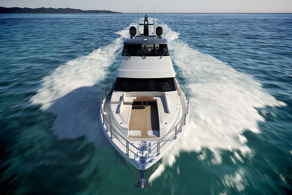 Riviera 78 Motor Yacht Open Bridge Deck Manufacturer Provided Image