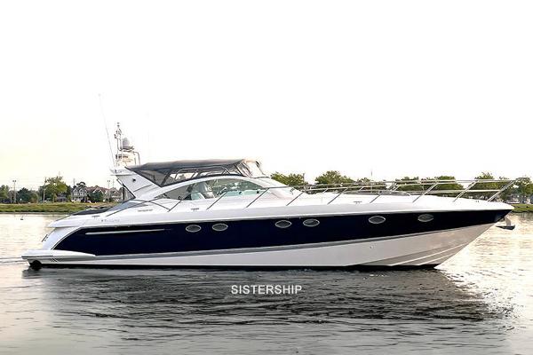Fairline Targa 52 2004 Fairline Targa 52 luxury yacht on calm water.