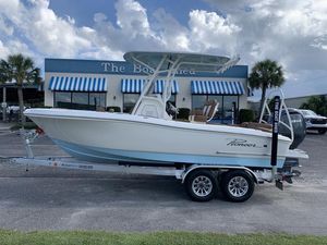Pioneer ISLANDER 202 2026 Pioneer ISLANDER 202 boat on trailer, parked outside The Boat Shed.