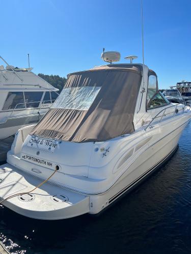 Sea Ray 340 Sundancer 1999 Sea Ray 340 Sundancer boat docked in Portsmouth, NH marina.