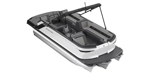 2025 Manitou 20' Cruise Max Deck With 150hp Stealth Motor