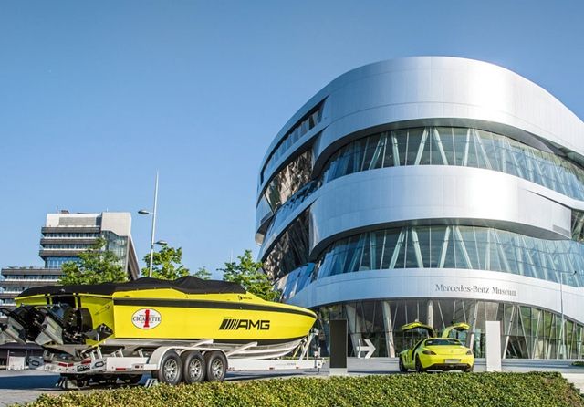 Mercedes-Benz Museum Displays Electric Cigarette Performance Boat