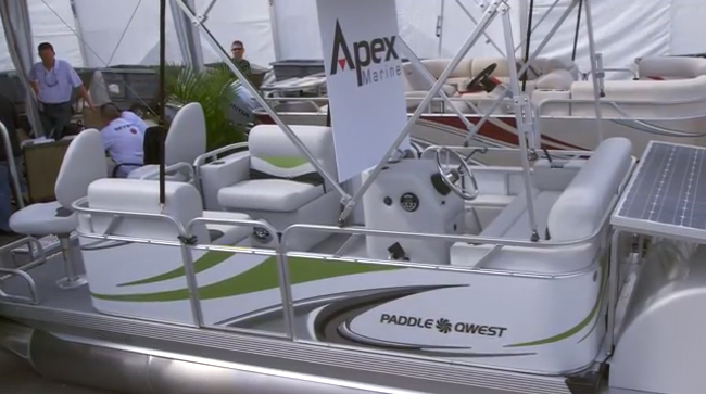 2014 Paddle Qwest Pontoon Boat: First Look Video