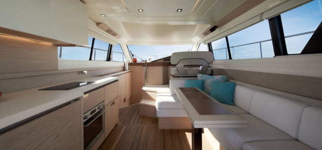 Light wood paneling and modern accents give the Monte Carlo 4 a rich, luxurious feel below. 