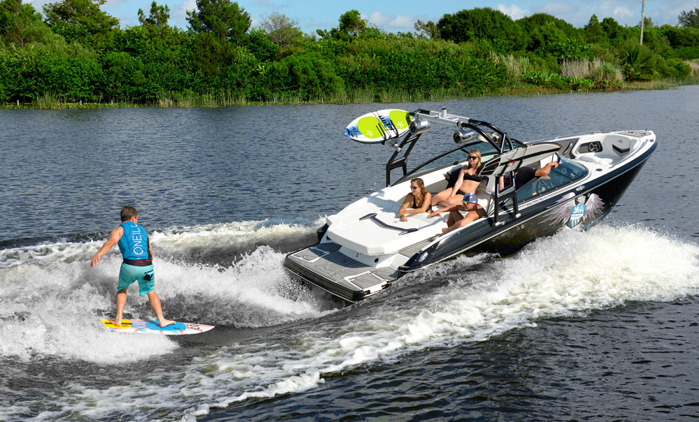 Wakeboarding is fun for the whole family. 