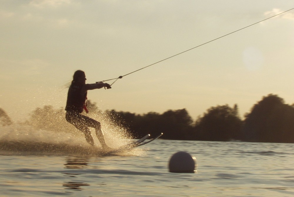 Learning to water ski is a memorable experience