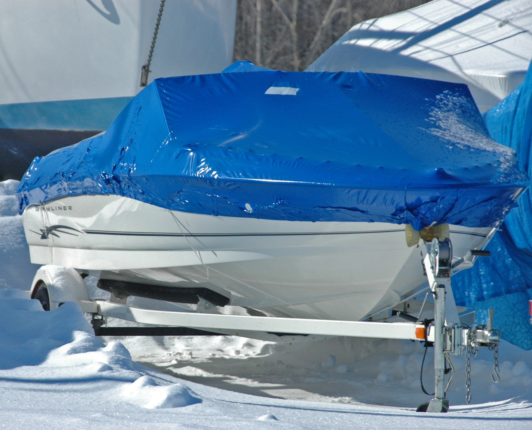 Boat Shrink Wrapping Winter Storage
