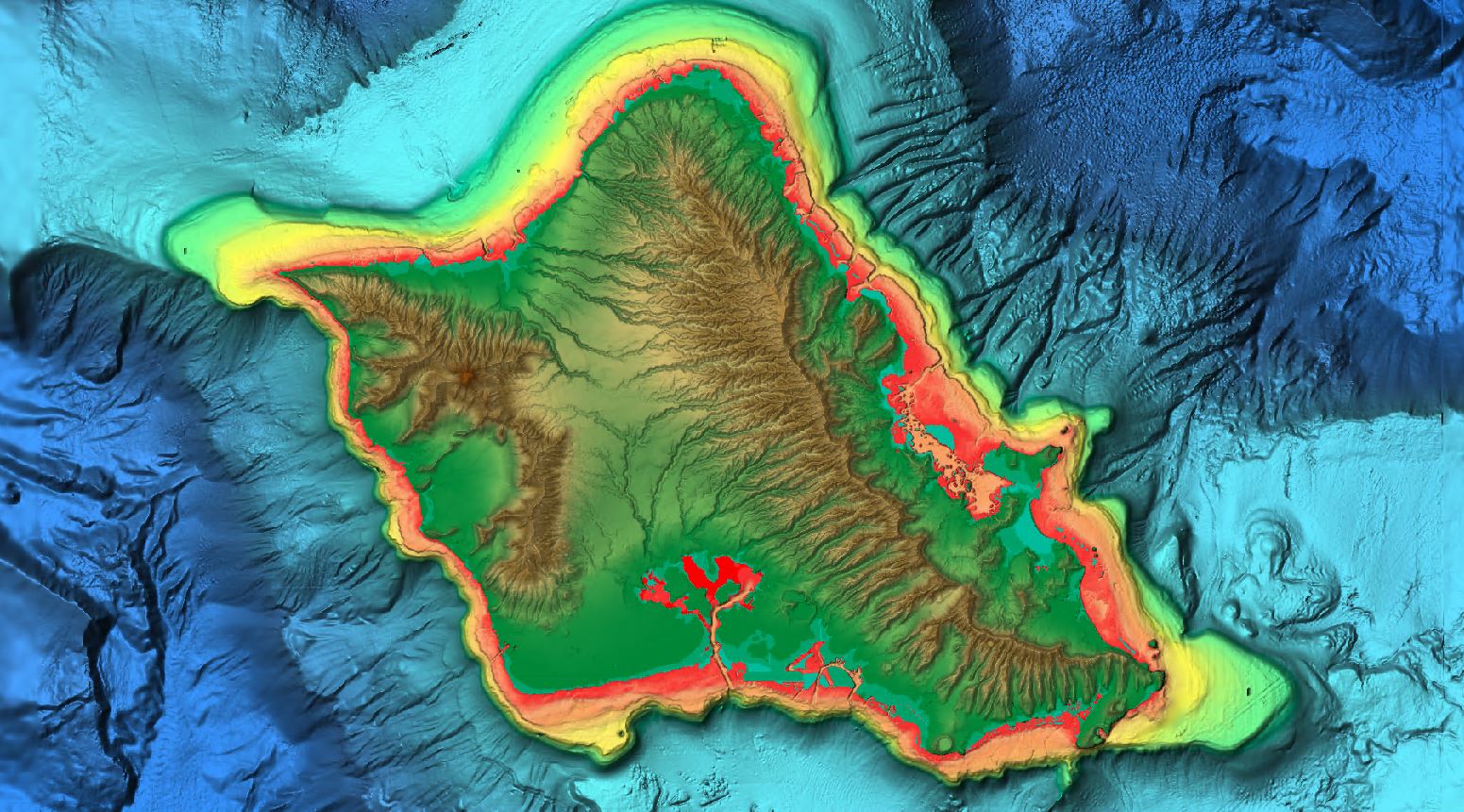  C-MAP - Shaded Relief - Hawaii Reveal