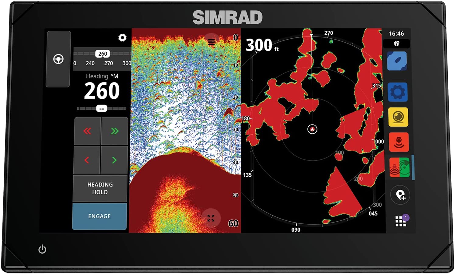 Simrad NSX series chartplotter and fishfinder. Photo by Simrad Yachting.