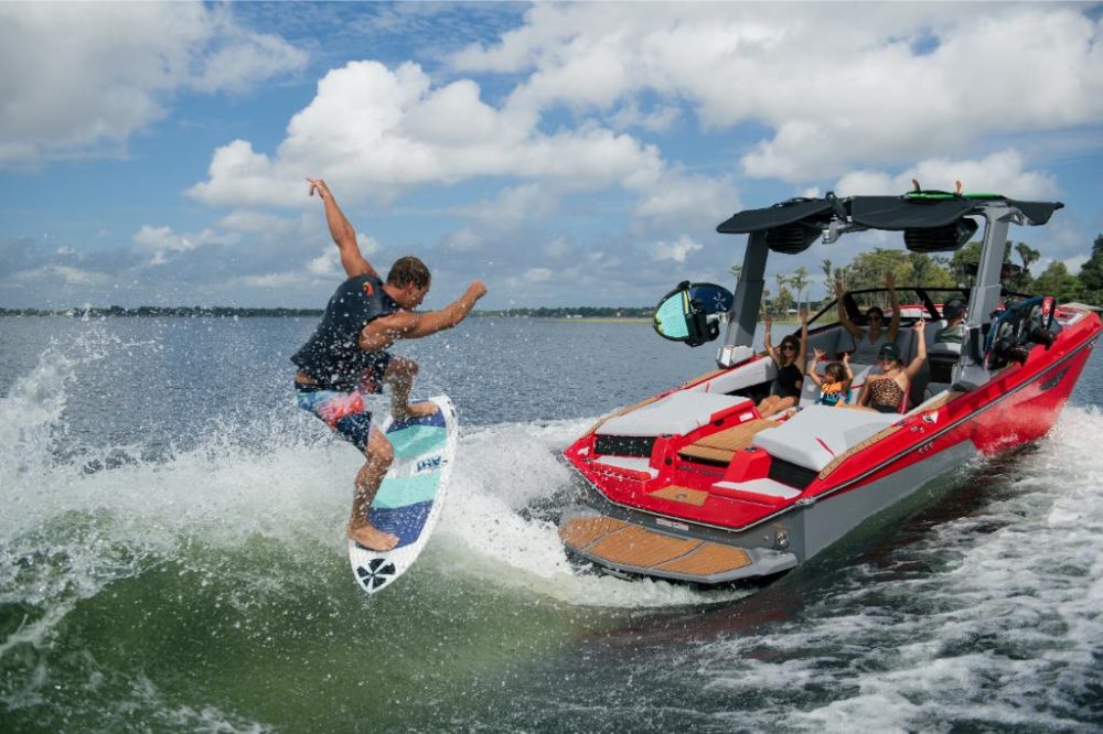 The Super Air Nautique G23 redesigned for 2022 gives off a wake surfers will love.