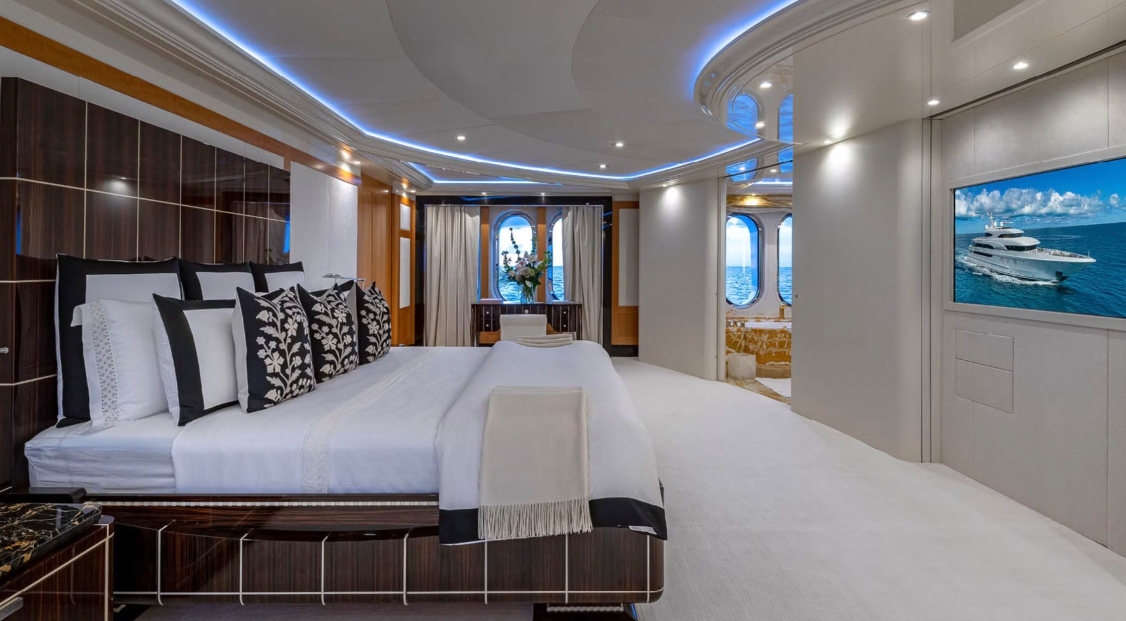 Master Suite on the Margeurite Superyacht