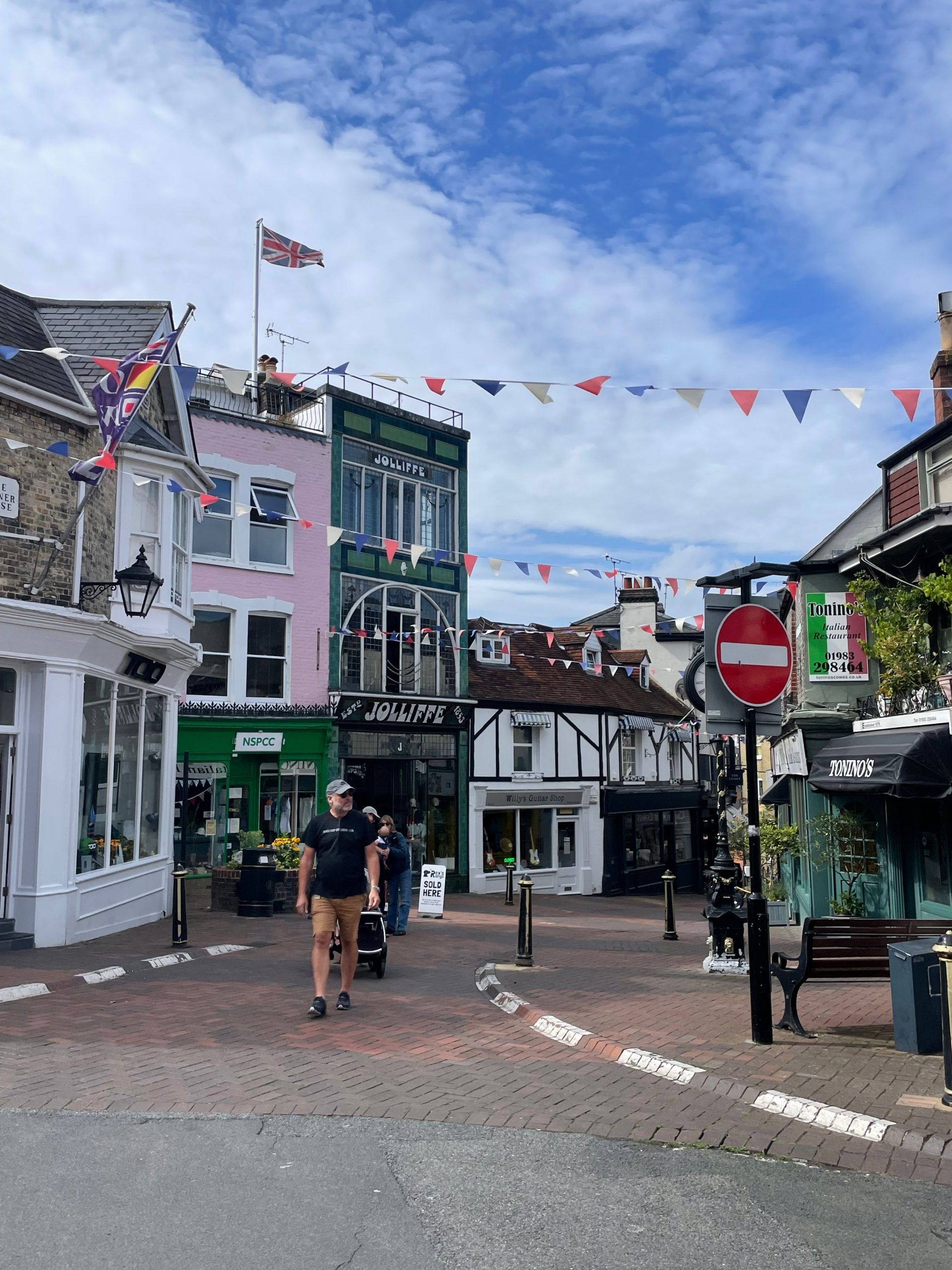 town of Cowes on the Isle of Wight